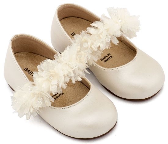 Εικόνα της Γοβάκι Μονή Μπαρέτα Διακοσμημένη  BS3602 Εκρού