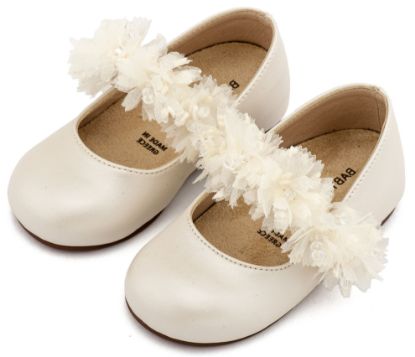 Εικόνα της Γοβάκι Μονή Μπαρέτα Διακοσμημένη  BS3602 Εκρού