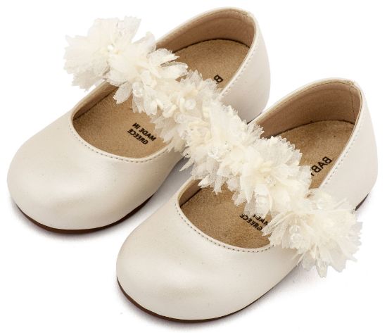 Εικόνα της Γοβάκι Μονή Μπαρέτα Διακοσμημένη  BS3602 Εκρού