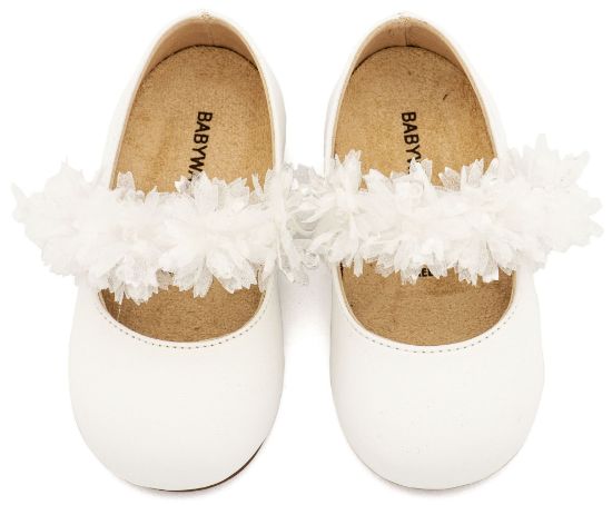 Εικόνα της Γοβάκι Μονή Μπαρέτα Διακοσμημένη  BS3602 Λευκό