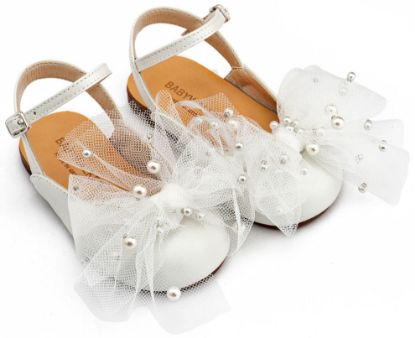 Εικόνα της Γαλλικό Σαμπό με Φιόγκο και Πέρλες BW4882  Εκρού