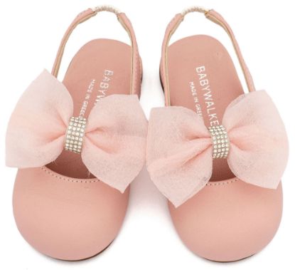 Εικόνα της Γαλλικό Σαμπό με Φιόγκο Οργάντζας και Στρας BW4883 Ροζ