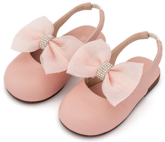 Εικόνα της Γαλλικό Σαμπό με Φιόγκο Οργάντζας και Στρας BW4883 Ροζ