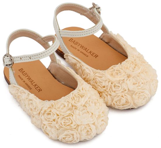 Εικόνα της Γαλλικό Σαμπό με Chiffon Λουλούδια BW4884 Εκρού