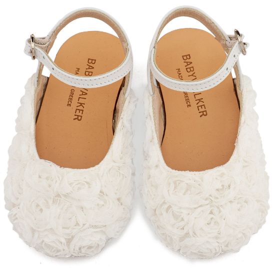 Εικόνα της Γαλλικό Σαμπό με Chiffon Λουλούδια BW4884 Λευκό