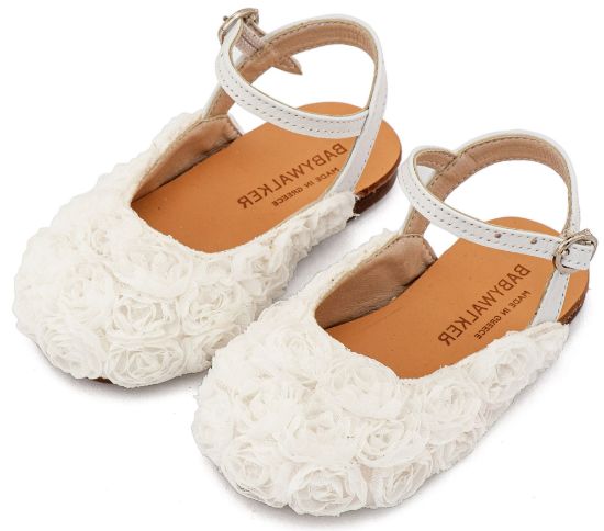 Εικόνα της Γαλλικό Σαμπό με Chiffon Λουλούδια BW4884 Λευκό