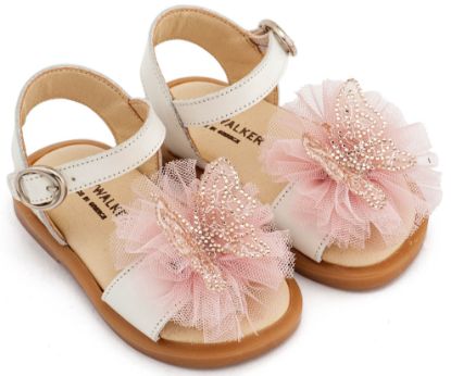 Εικόνα της Πέδιλο με Διακοσμητικό Πεταλούδας BW4886 Εκρού Ροζ