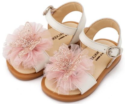 Εικόνα της Πέδιλο με Διακοσμητικό Πεταλούδας BW4886 Εκρού Ροζ