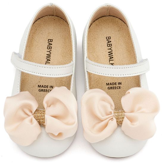 Εικόνα της Γοβάκι Μονή Μπαρέτα με Σατέν Φιόγκο  BW4893 Εκρού