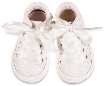 Εικόνα της Δετό Σνίκερ απο Γκλίτερ Ύφασμα EXC5856 Λευκό