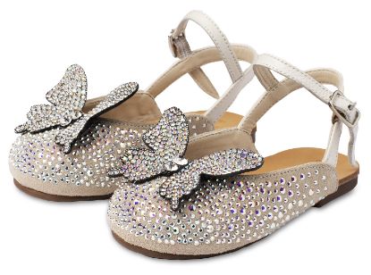 Εικόνα της Σαμπό Διακοσμημένο Ολόγυρα με Στρας και Πεταλούδα EXC5857 Εκρού