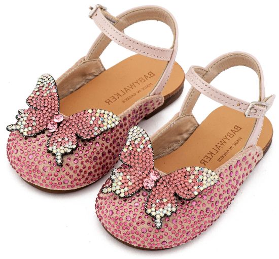 Εικόνα της Σαμπό Διακοσμημένο Ολόγυρα με Στρας και Πεταλούδα EXC5857 Ροζ