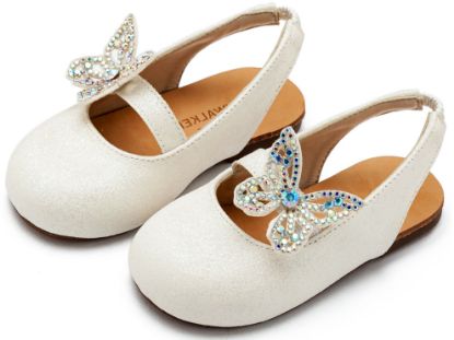 Εικόνα της Γαλλικό Σαμπό Διακοσμημένο με Στρασένια Πεταλούδα στο Πλάι EXC5881 Λευκό