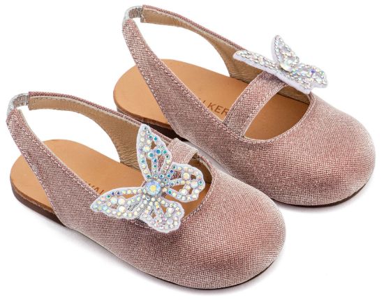 Εικόνα της Γαλλικό Σαμπό Διακοσμημένο με Στρασένια Πεταλούδα στο Πλάι EXC5881 Ροζ