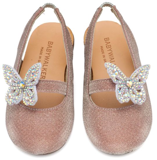 Εικόνα της Γαλλικό Σαμπό Διακοσμημένο με Στρασένια Πεταλούδα στο Πλάι EXC5881 Ροζ