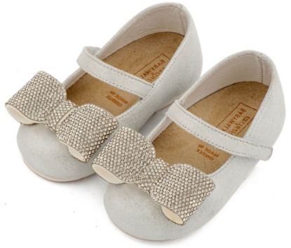 Εικόνα της Γοβάκι Μονή Μπαρέτα Διακοσμημένο με Στρασένιο Φιόγκο EXC5883 Λευκό Πάγου