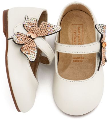 Εικόνα της Γοβάκι με Στρασένια Πεταλούδα στο Πλάι EXC5894 Εκρού