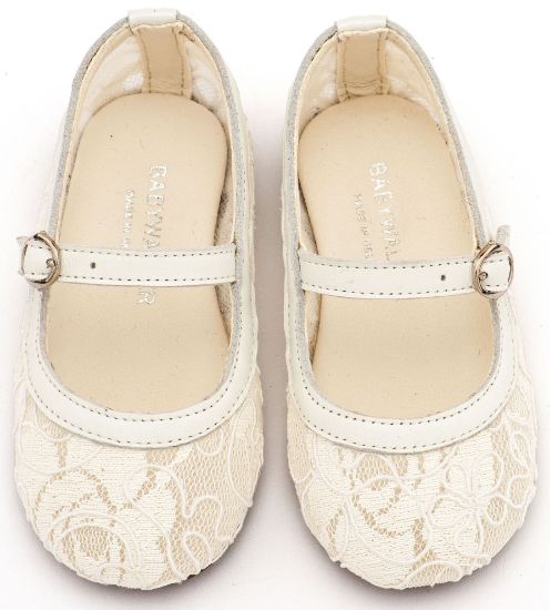 Εικόνα της Γοβάκι απο Ύφασμα Φιλντιρέ Λουλούδια EXC5897 Εκρού Δαντέλα