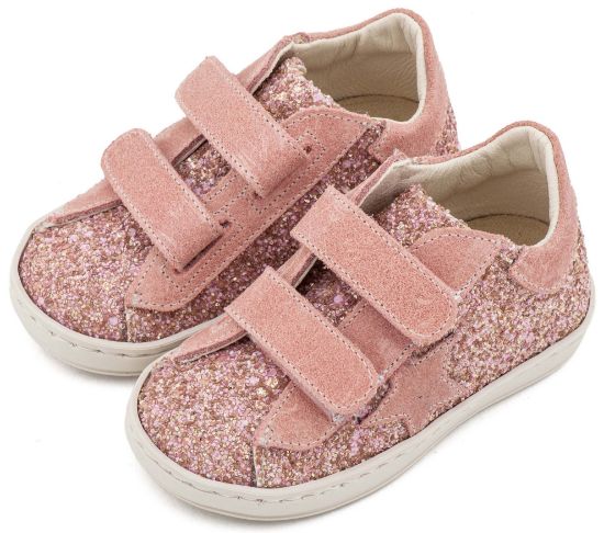 Εικόνα της Sneaker Διπλό Χρατς με Αστέρι στο Πλάι EXC5904 Ροζ Αντικέ