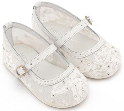 Εικόνα της Γοβάκι απο Ύφασμα Φιλντιρέ Δαντέλα LU6128 Λευκό