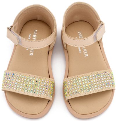 Εικόνα της Πέδιλο Διακοσμημένο με Στρας  LU6133 Μπεζ