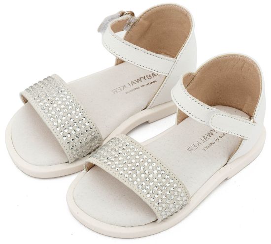 Εικόνα της Πέδιλο Διακοσμημένο με Στρας  LU6133 Λευκό