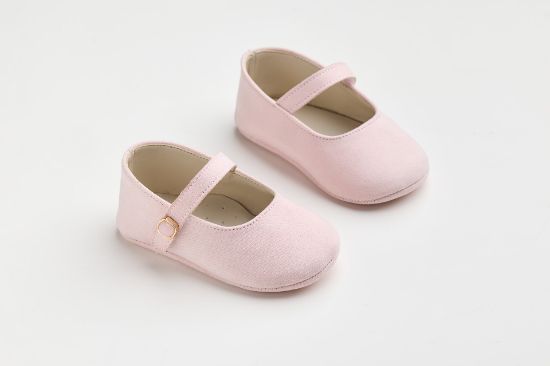 Εικόνα της K610P - Μπαλαρίνα αγκαλιάς σε συνθετικό ροζ καστόρ με διακοσμητική πέρλα