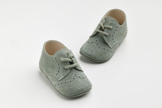 Εικόνα της EV205B - παπουτσάκι αγκαλιάς σε μέντα καστόρ δέρμα