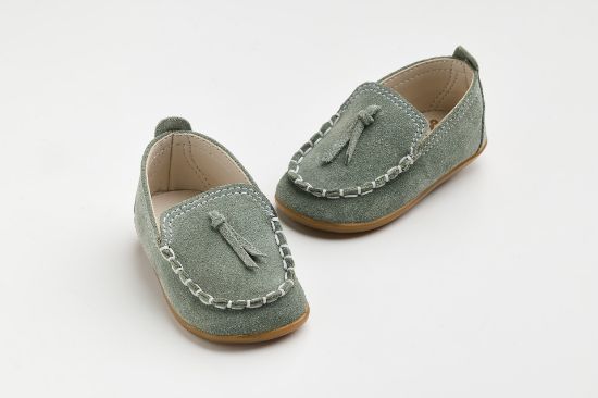 Εικόνα της A610B - παπουτσάκι πρώτα βήματα σε μέντρα καστόρ δέρμα