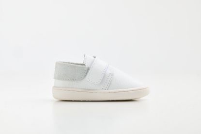 Εικόνα της FS64A - παπουτσάκι σε λευκό δέρμα, κλείσιμο με Velcro